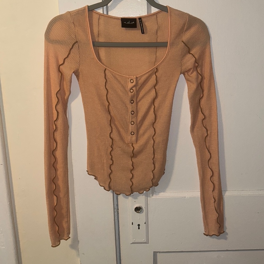 Urban outfitters long sleeve Long sleeve shirt. Pastel peach color. Size small.